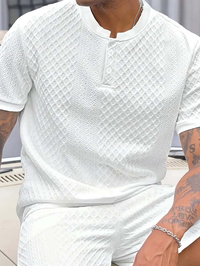 STAND COLLAR POLO SHIRT FOR MEN