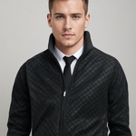 WAFFLE ZIP CARDIGAN FOR MEN
