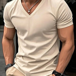 CASUAL V-NECK T-SHIRT FOR MEN