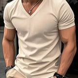CASUAL V-NECK T-SHIRT FOR MEN