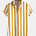 Wide Stripes Stand Shirts