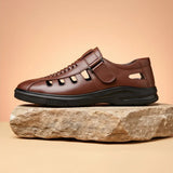 Archer Genuine Leather Closed-Toe Sandals