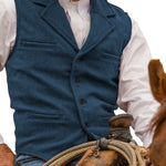 VINTAGE WOOL BLEND VEST FOR MEN