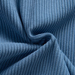 Long Sleeved Contrast Corduroy Hooded Shirt & Corduroy Pants Set