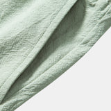 Textured Cotton Revere Shirt & 5" Shorts Set