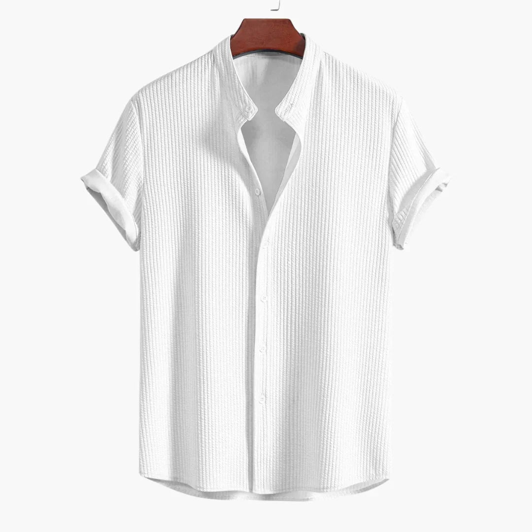 Simon | Elegant Stand Collar Shirt