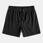 Line Print Shirt & Swim Shorts Set