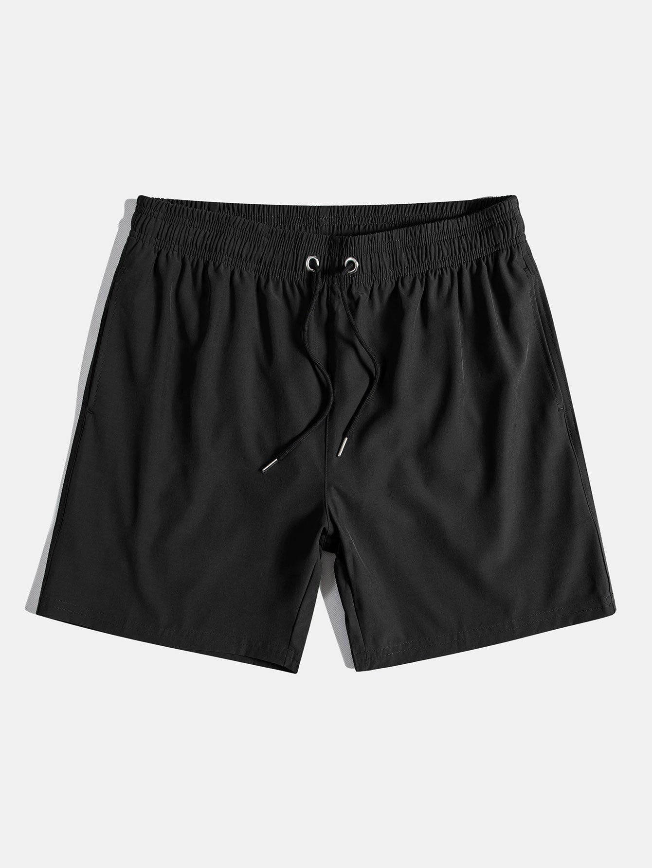 Line Print Shirt & Swim Shorts Set