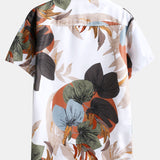 Tropical Print Button Up Shirt