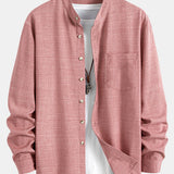 Long Sleeve Stand Collar Shirt
