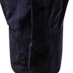 Regular Fit Cotton Corduroy Shirt with Pockets
