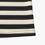 Horizontal Stripe Polo with Contrast Collar