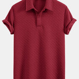 Geometric Jacquard Polo & Geometric Jacquard Shorts Set