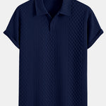 Geometric Diamond Jacquard Polo & Shorts Set