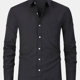 Long Sleeve Pocket Button Up Oxford Shirt