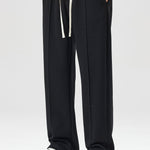 Color Block Polo Collar Sweatshirt & Pleated Pintuck Sweatpants Set
