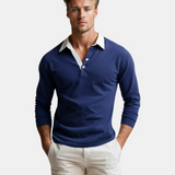 KNIT POLO SWEATER FOR MEN