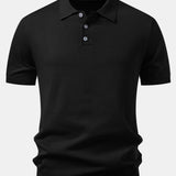 Basic Knit Polo & Knit Shorts Set