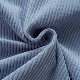 Relax Fit Color Block Corduroy Button Up Shirt