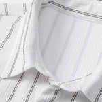 Stripe Textured Button Up Shirt