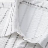 Stripe Textured Button Up Shirt