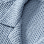 Waffle Textured Cuban Shirt & Straight Leg Linen Pants Set