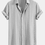 Geometry Jacquard Button Up Shirt