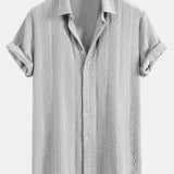 Geometry Jacquard Button Up Shirt