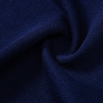Textured Color Block Knit Polo & Slim Fit Tapered Trousers Set