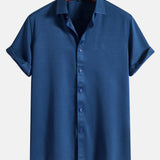 Solid Color Lapel Basic Shirts