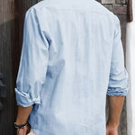 BUTTON LAPEL SHIRT FOR MEN
