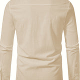 STAND COLLAR SHIRT FOR MEN