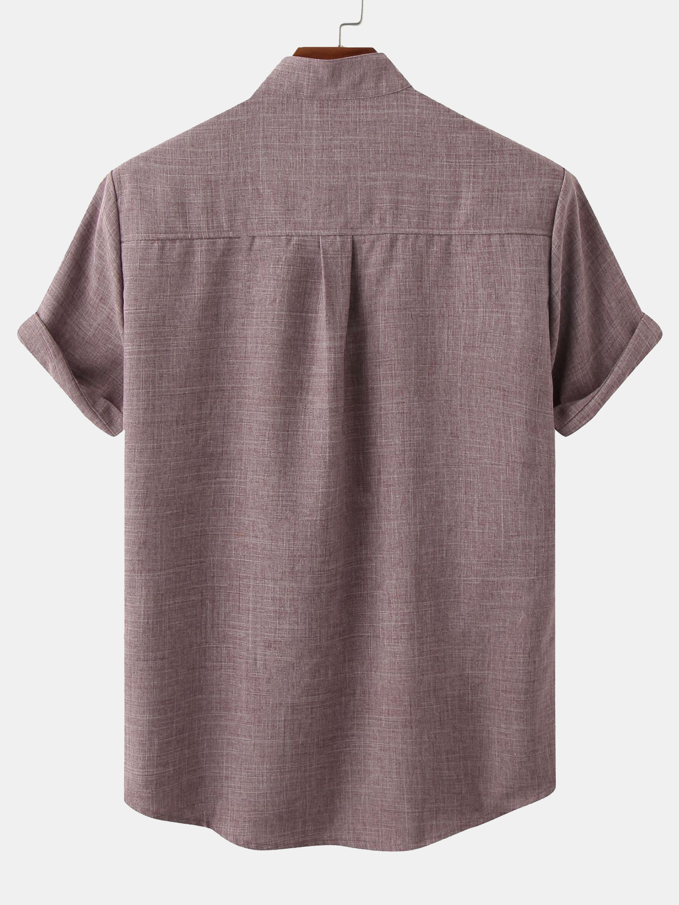 Stand Collar Shirt Whit Pocket