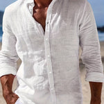 BUTTON LAPEL SHIRT FOR MEN