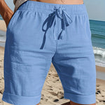 LINEN BEACH SHORTS FOR MEN