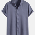 Solid Color Lapel Basic Shirts