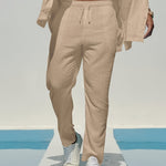STRAIGHT LINEN TROUSERS FOR MEN