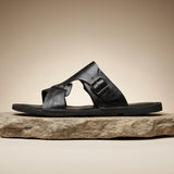 Thorne Genuine Leather Slide Sandals