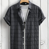 PLAID WOVEN SHIRT FOR MEN