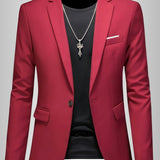 SKINNY LAPEL BLAZER FOR MEN