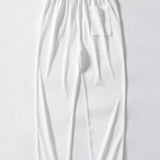 Contrast Ribbed Shirt & Straight Leg Ribbed Pants Set