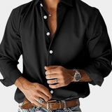 SLIM FIT STRETCH BUTTONED SHIRT FOR MEN