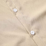 Crinkled Texture Stand Collar Shirt
