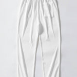 Contrast Ribbed Shirt & Straight Leg Ribbed Pants Set