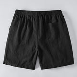 Linen Rayon Blend Shirt & Linen Blend Drawstring 7" Shorts Set