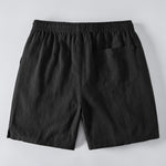 Short Sleeve Linen Shirt & Linen Blend Drawstring 7" Shorts Set