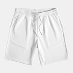 Contrast Ribbed Shirt & Drawstring Ribbed Shorts Set
