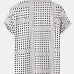 Polka Dot Floral Print Button Up Shirt