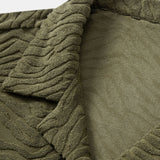Animal Texture Terry Cuban Shirt & Straight Leg Linen Pants Set