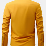 3 Pieces Non-Iron Hidden Placket Stand Collar Dress Shirt